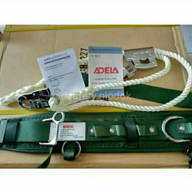 Jual safety belt adela lineman h227 / safety belt adela h227 original