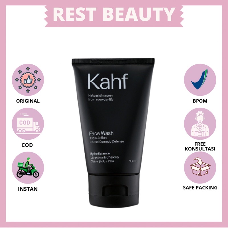 Jual KAHF Kahf Triple Action Oil and Comedo Defense Face Wash