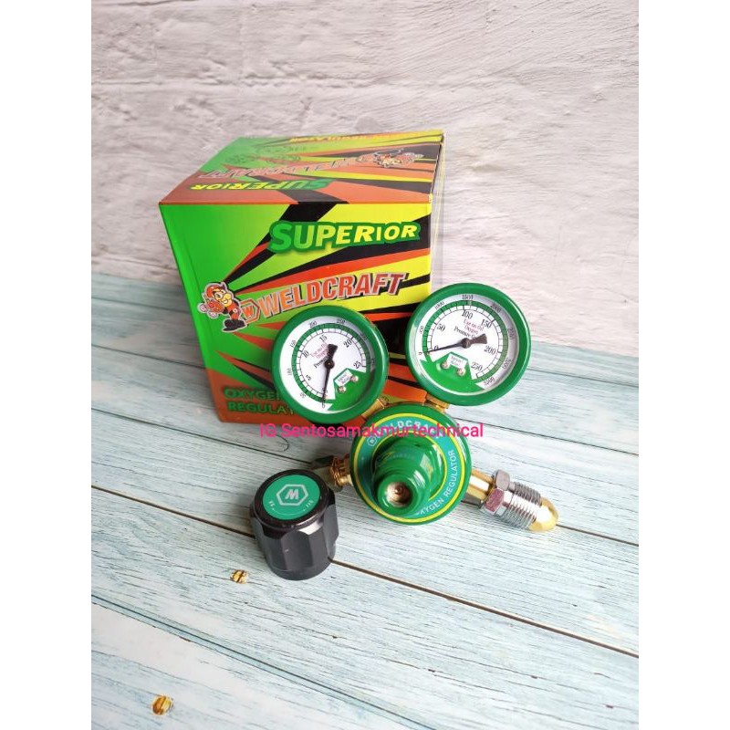 Jual WELDCRAFT Regulator Las Welding Oxygen Oksigen Shopee Indonesia