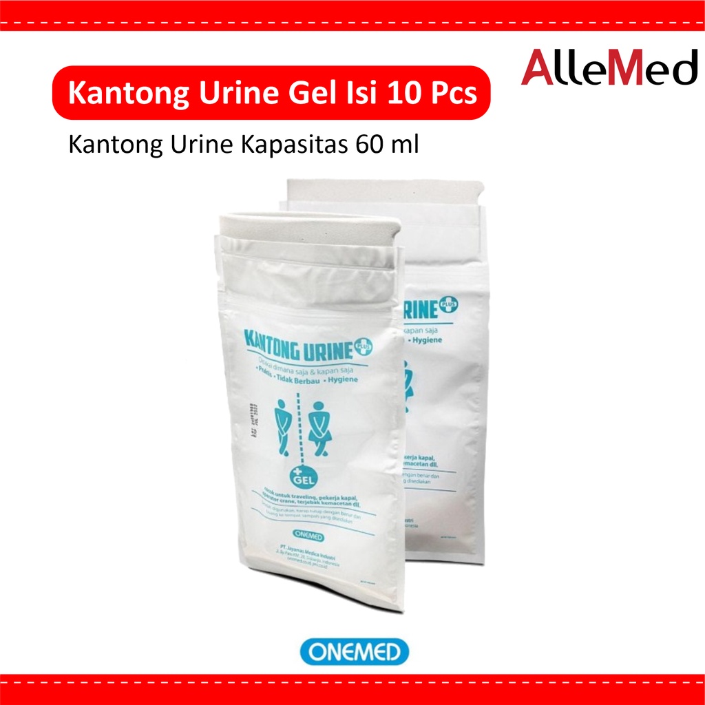 Jual OneMed Kantong Urine Gel Isi 10 Pcs Shopee Indonesia