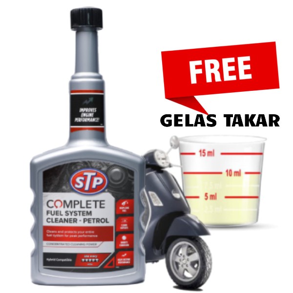 Jual STP Complete Fuel System Cleaner Petrol 400 mL Campuran Bensin