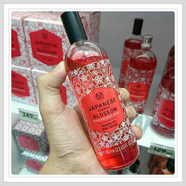 Jual The Body Shop MIST 100ML Japanese Cherry Blossom Strawberry Kiss