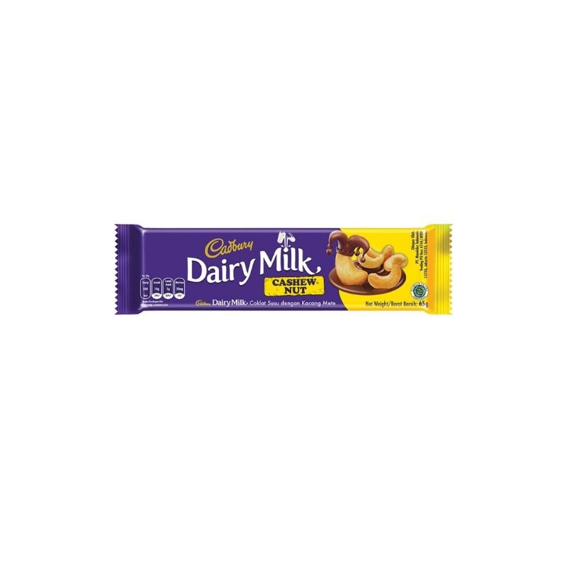 Jual Cadbury Chocolate Dairy Milk Cashew Nut 65gr Shopee Indonesia