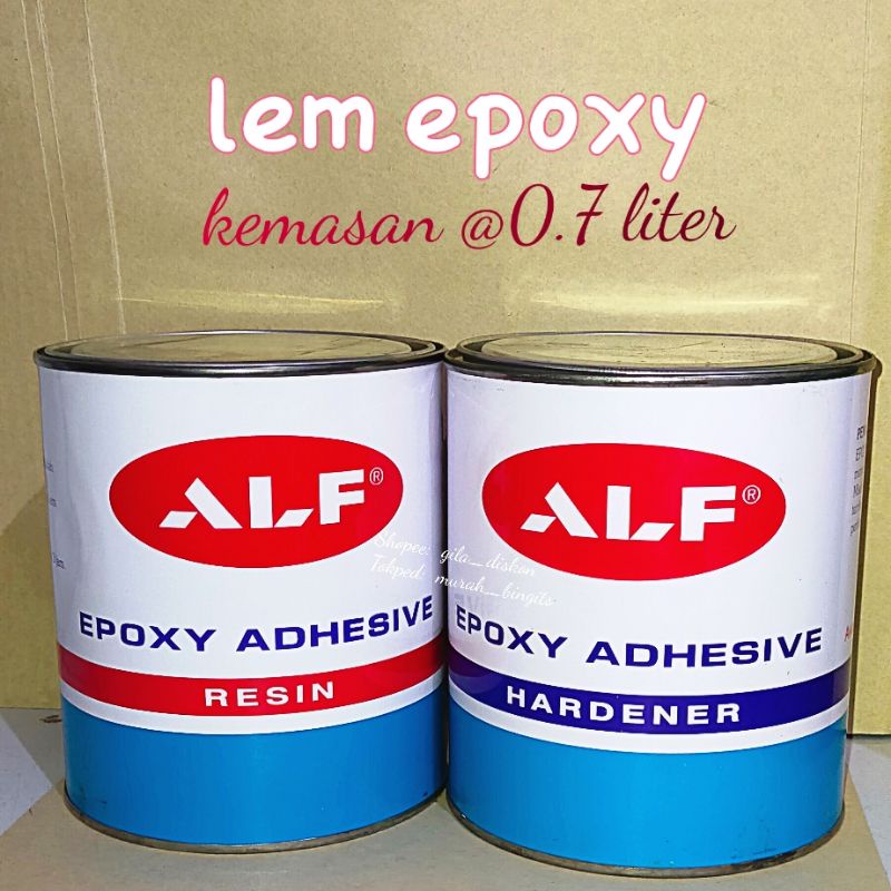 Jual Lem Epoxy Adhesive ALF, resin dan hardener, kemasan besar 0.7