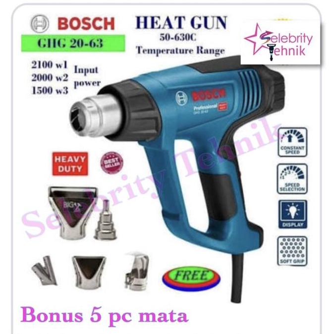 Jual Mesin Hot Air Gun / Heat Gun Ghg 2063 Heavy Duty Bosch Shopee Indonesia