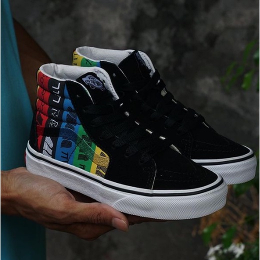 Jual VANS SK8HI Youth (Vans Spirit) Multi/True White Shopee