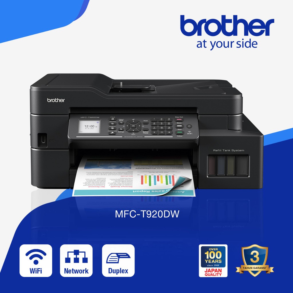 Jual Printer Brother MFCT920DW Inkjet Wireless Multifunction Fax