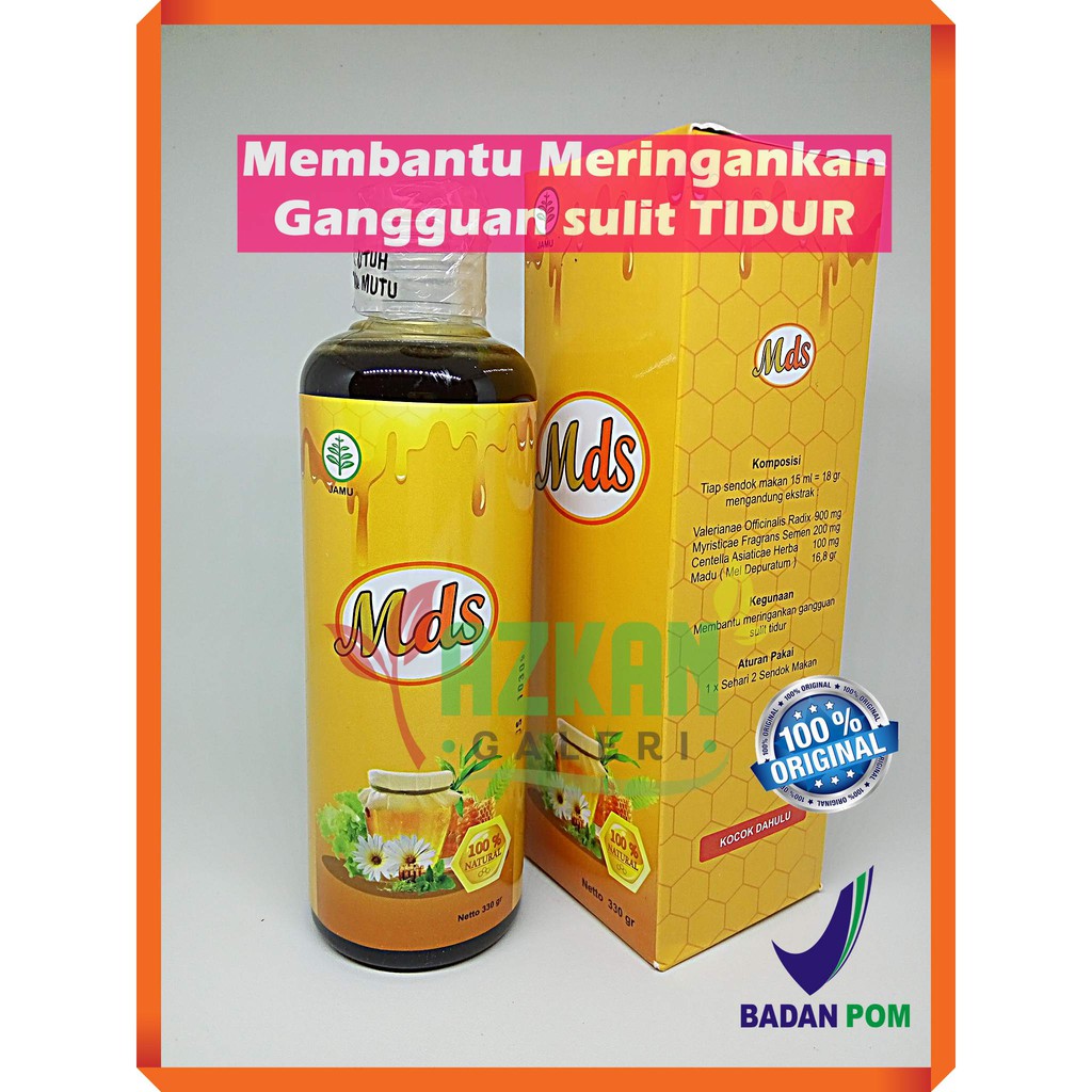Jual Madu Deep Sleep MDS Herbal Susah Tidur Insomnia Gangguan Kualitas