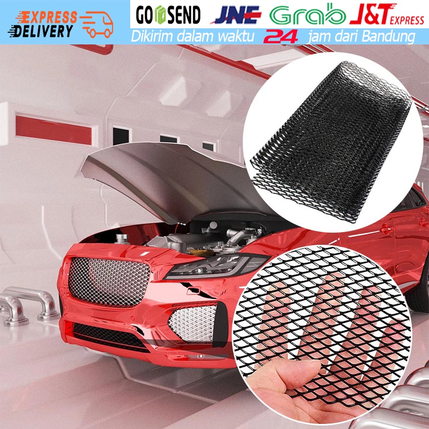Jual Kawat Jaring Grill Bumper Mobil Warna Hitam 100 cm x 33 cm Car