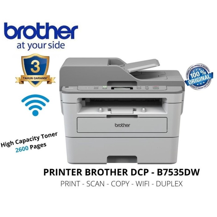 Jual BROTHER DCPB7535DW Printer Laser Mono AIO B7535 Duplex WiFi