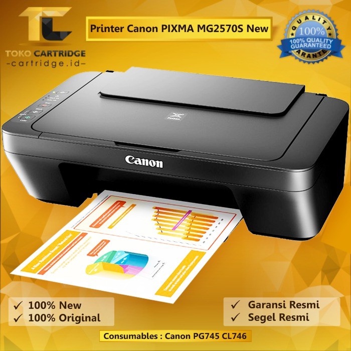 Jual Printer Canon PIXMA MG2570S MG 2570s MG2577S E410 Print Scan Copy