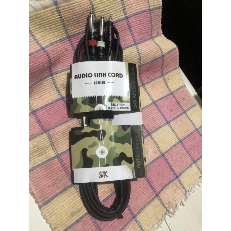 Jual kabel audio dari hp laptop ke mixer ampli 3 meter Shopee Indonesia