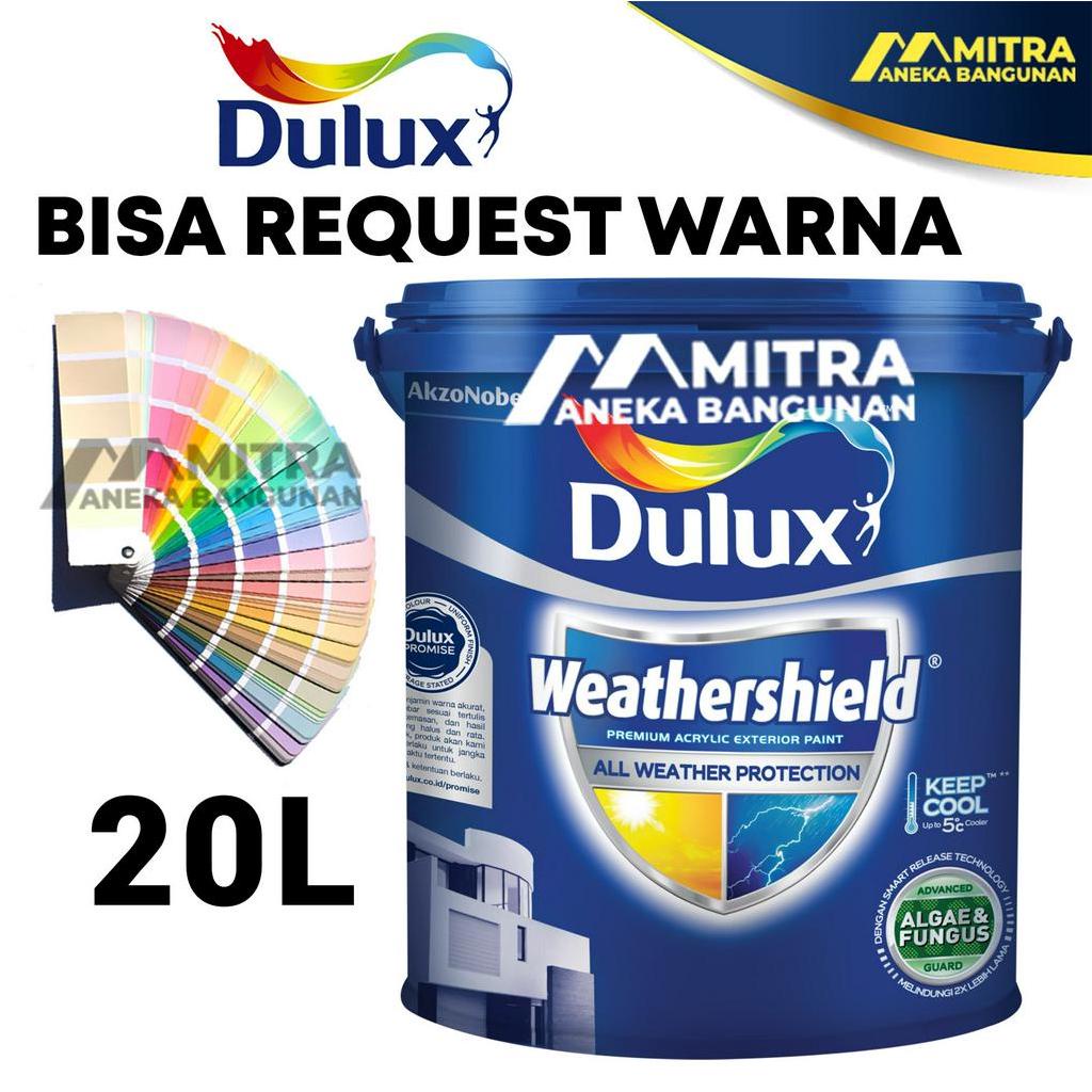 Jual CAT TEMBOK EKSTERIOR DULUX WEATHERSHIELD 20 LITER / BISA REQUEST(03)