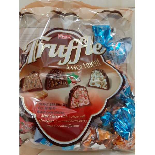 Jual Elvan Truffle Chocolate Assorment 400 gram Aneka Rasa HALAL