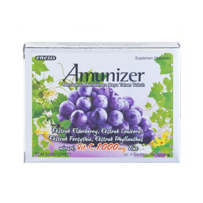 Jual AMUNIZER VITAMIN C VIT C 1000MG 1000 MG 4SACHET 4 SACHET 4'S / BOX KHASIAT JOSS Shopee