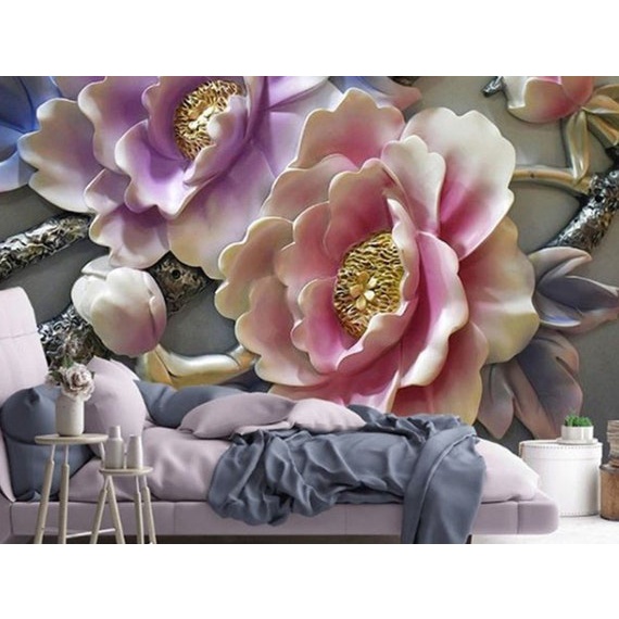 Jual Penjual wallbaner dinding wallpaper 3d custom, Wallpaper ukiran