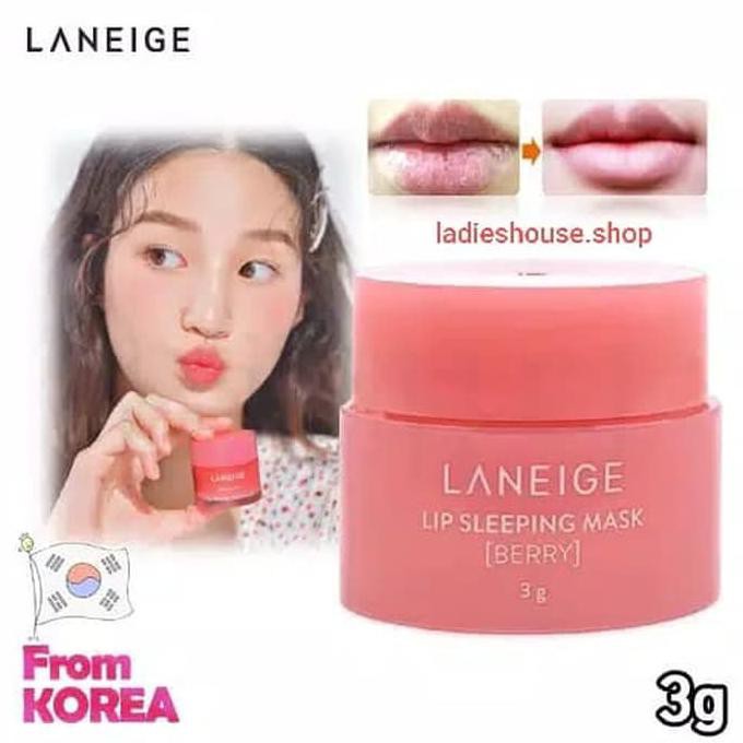 Jual Laneige Lip Sleeping Mask Berry 3ml Shopee Indonesia