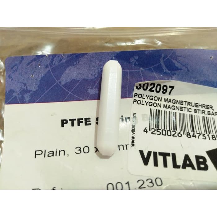 Jual stirrer bar dia 8 x 40 mm VITLAB stir bar pengaduk