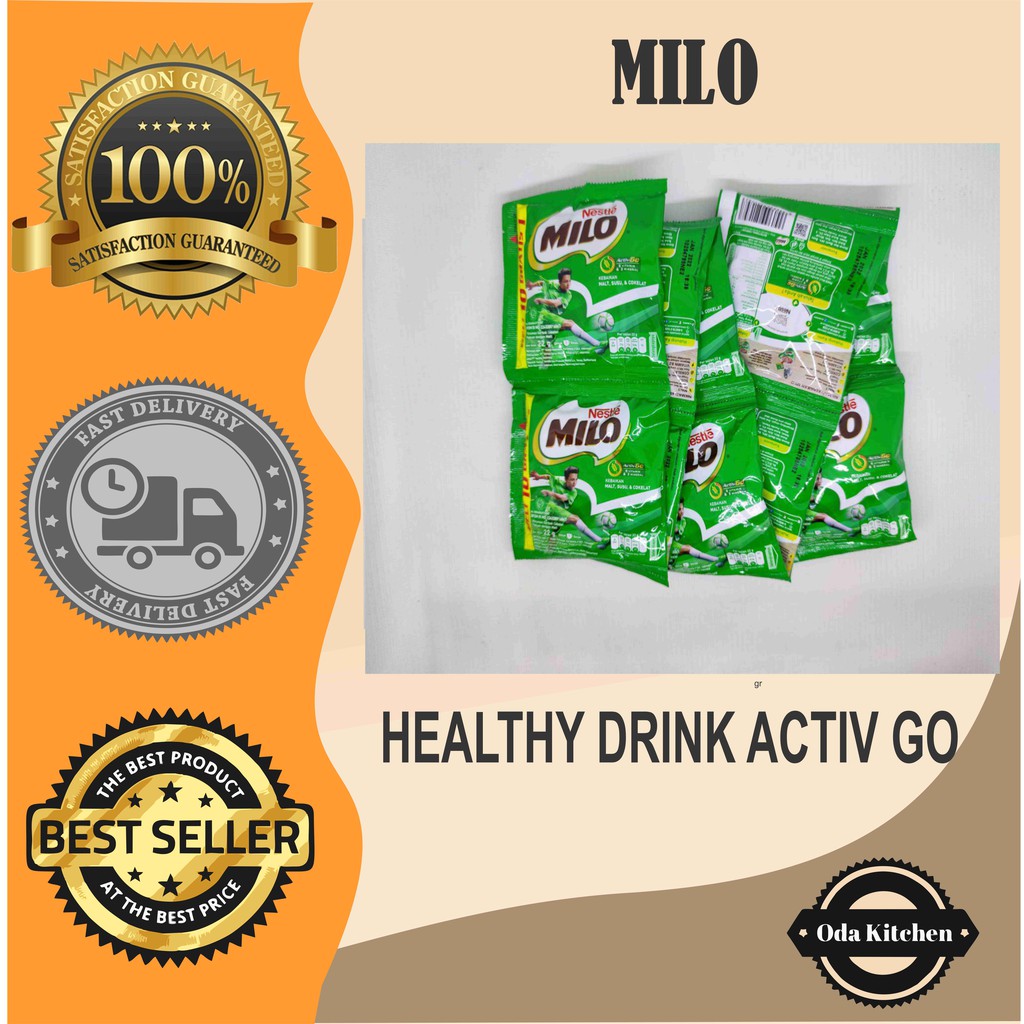 Jual SUSU MILO HEALTHY DRINK ACTIV GO RENCENG ISI 10X22gr Shopee