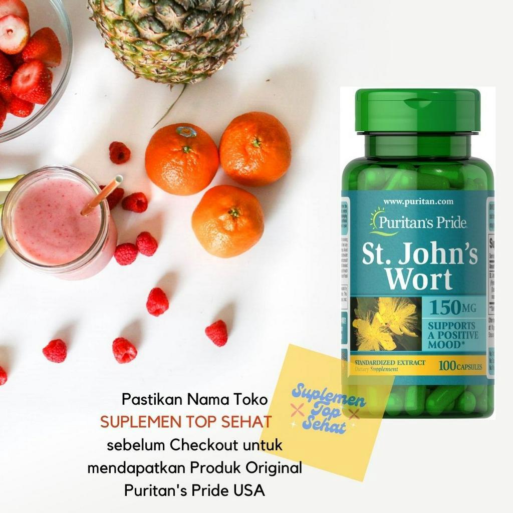 Jual ORIGINAL Puritan Vitamin St. John's Wort standardized 150 mg isi