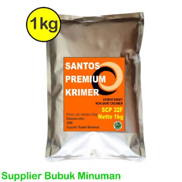 Jual Creamer Santos Krimer Premium Non Dairy NDC SCP 32F Repack 1kg sbm