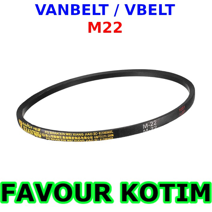 Jual V BELT VAN BELT VBELT M22 MESIN CUCI MESIN VANBELT MOTOR FVKOTIM