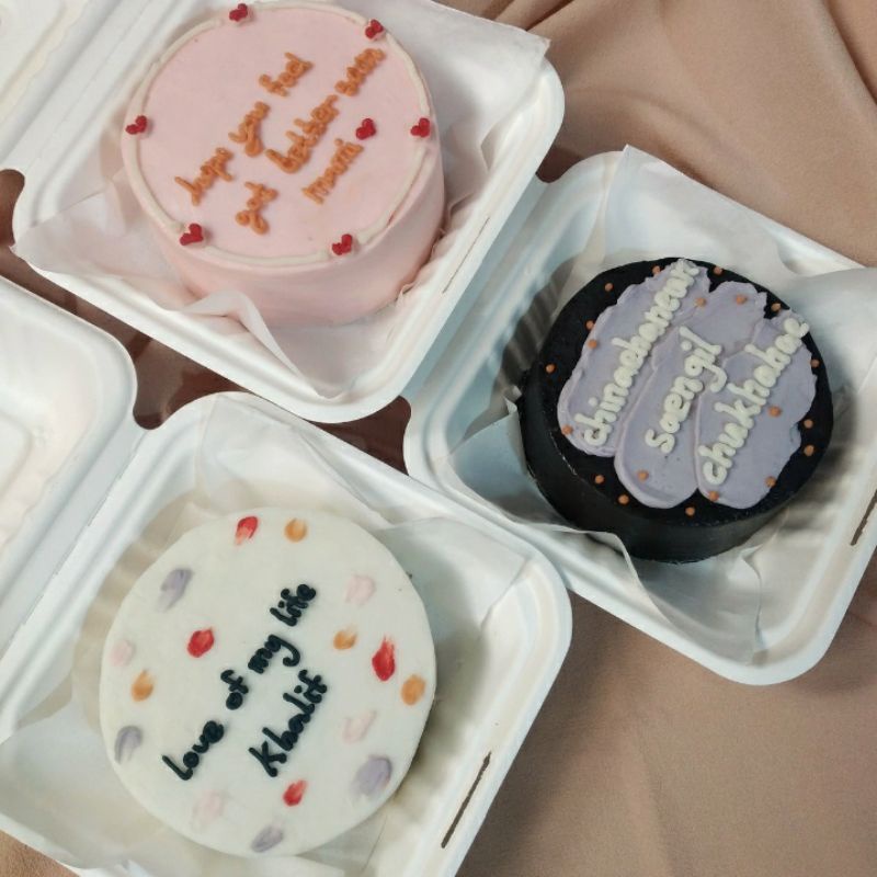 Jual [D10cm] Bento cake bagasse box jakarta Korean cake Custom cake