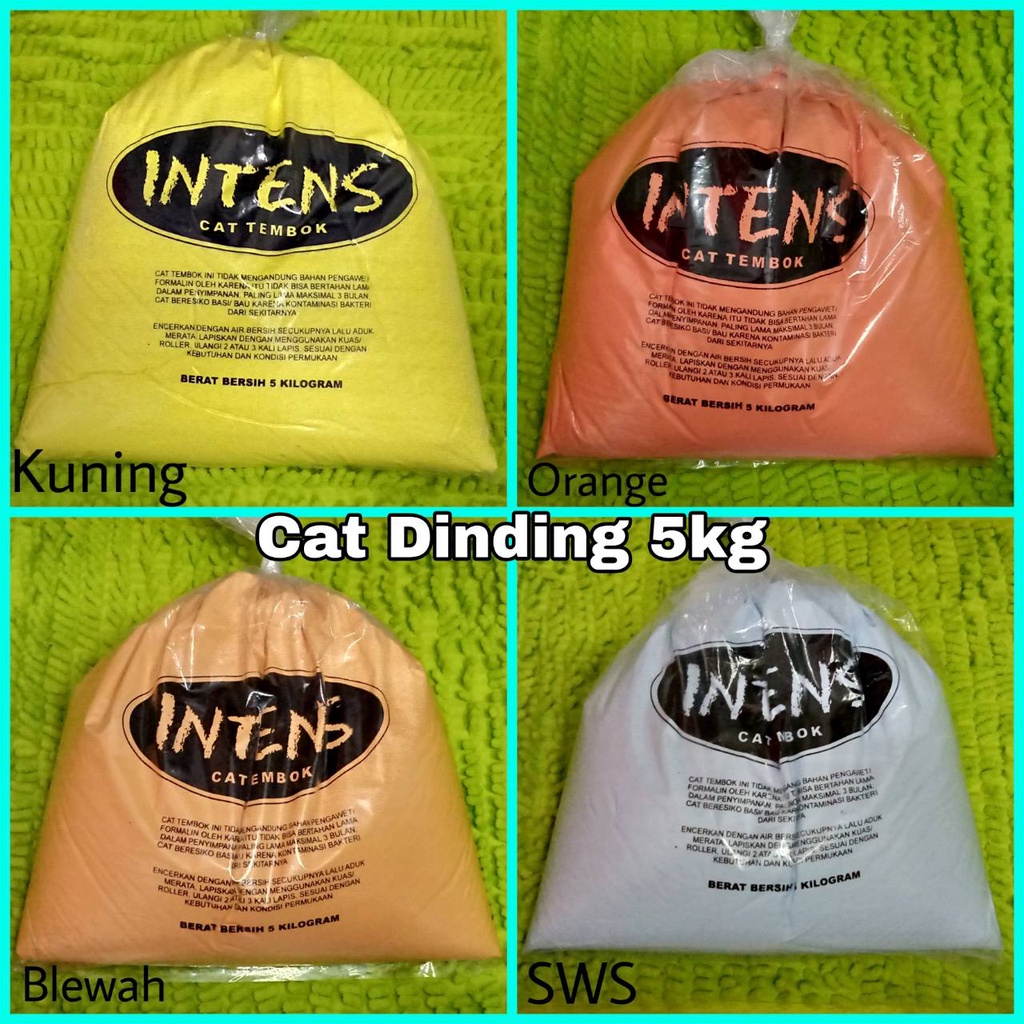 Jual Cat Untuk Tembok Kiloan 5 kg Intens Interior rumah Eceran Warna