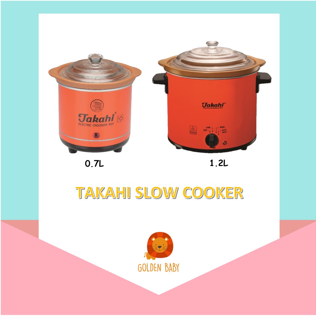 Jual Takahi Slow Cooker Crockery Pot 0.7L 1.2L [Premium Series
