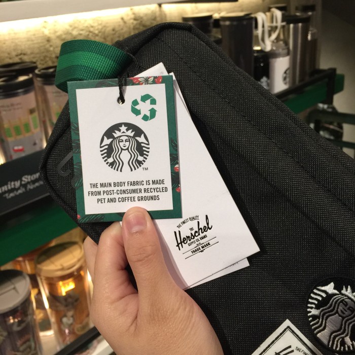 Jual PROMO!! STARBUCKS X HERSCHEL POUCH BAG LIMITED EDITION )W