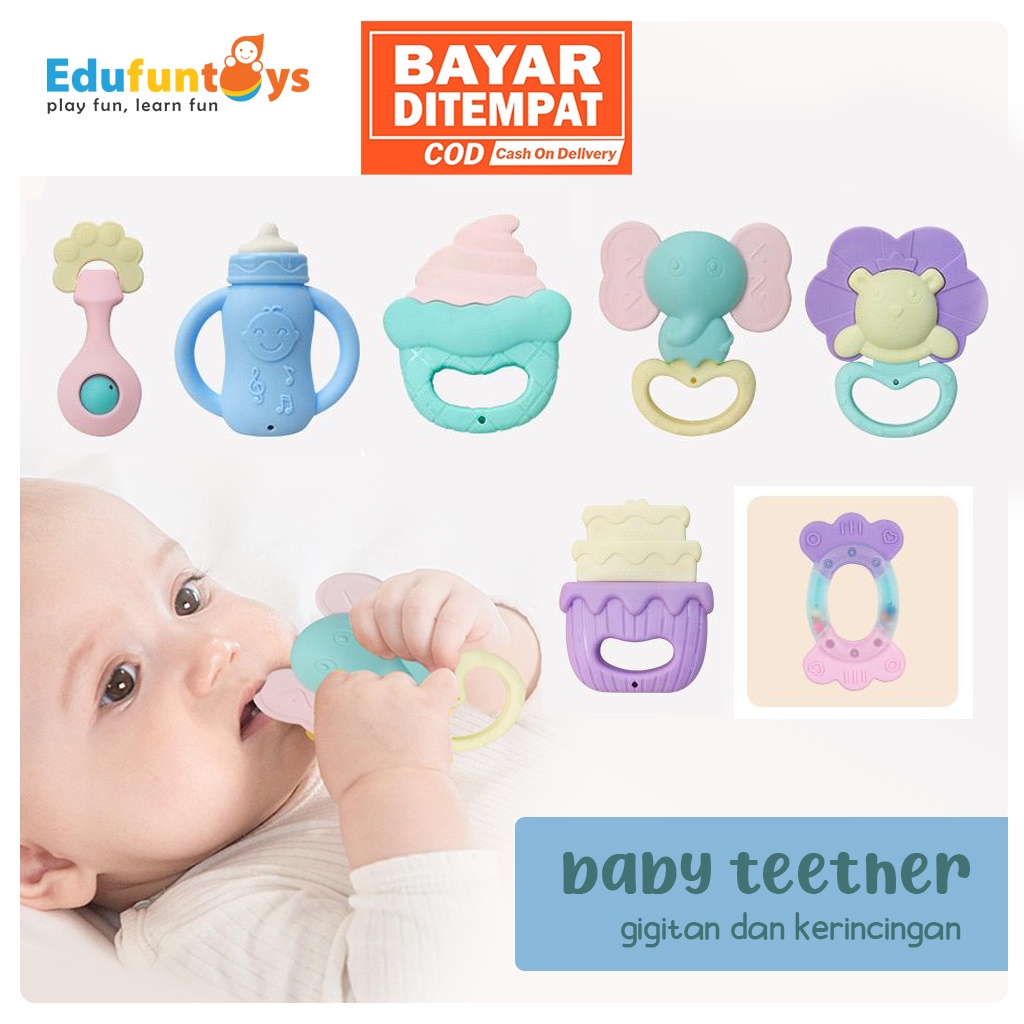 Jual Mainan bayi BABY TEETHER gigitan bayi / baby teether rattle