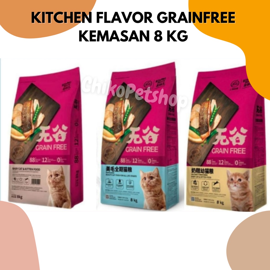 Jual [EXPEDISI] Makanan Kucing KITCHEN FLAVOR Kemasan Freshpack 8 Kg