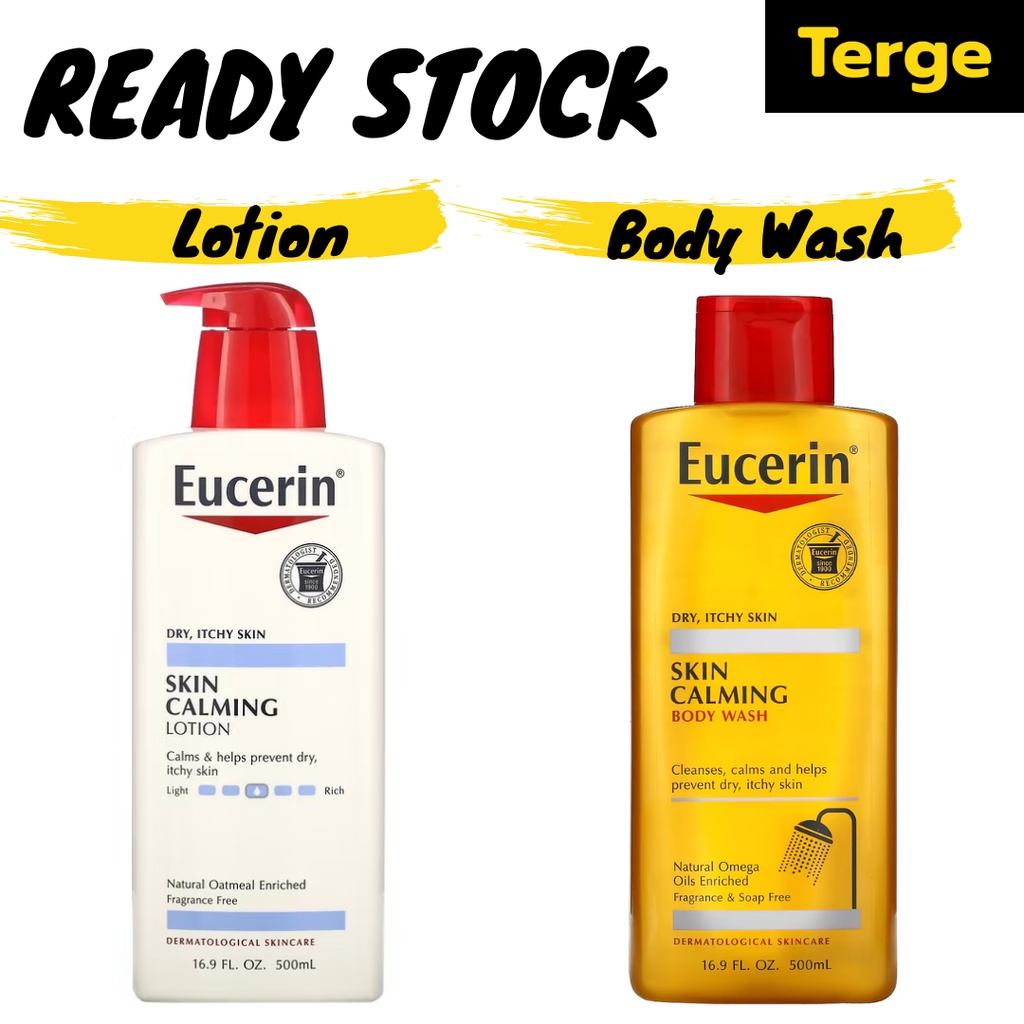 Jual Eucerin Skin Calming Lotion Body Wash for Dry Itchy Skin 250 500 ml Shopee Indonesia