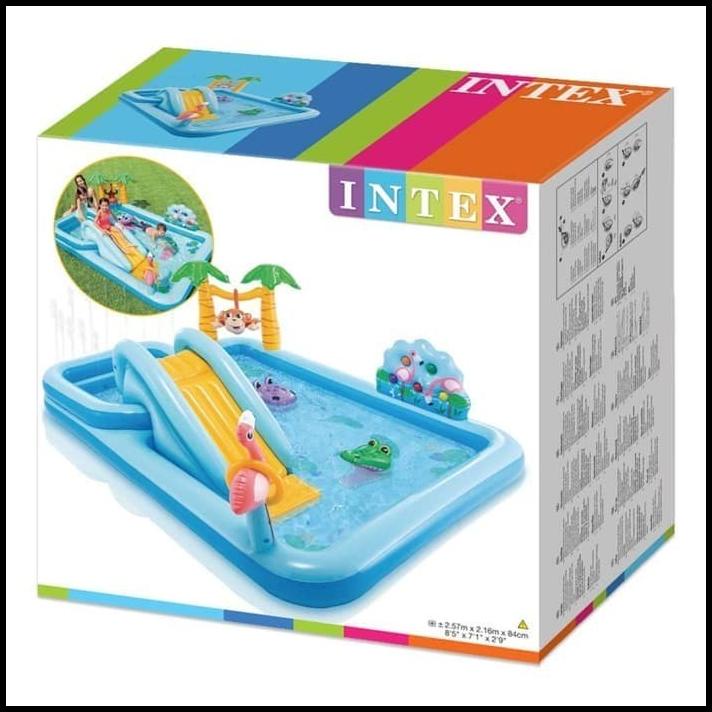 Jual Mainan Anak Kolam Renang Intex Jungle Play Center Perosotan Main