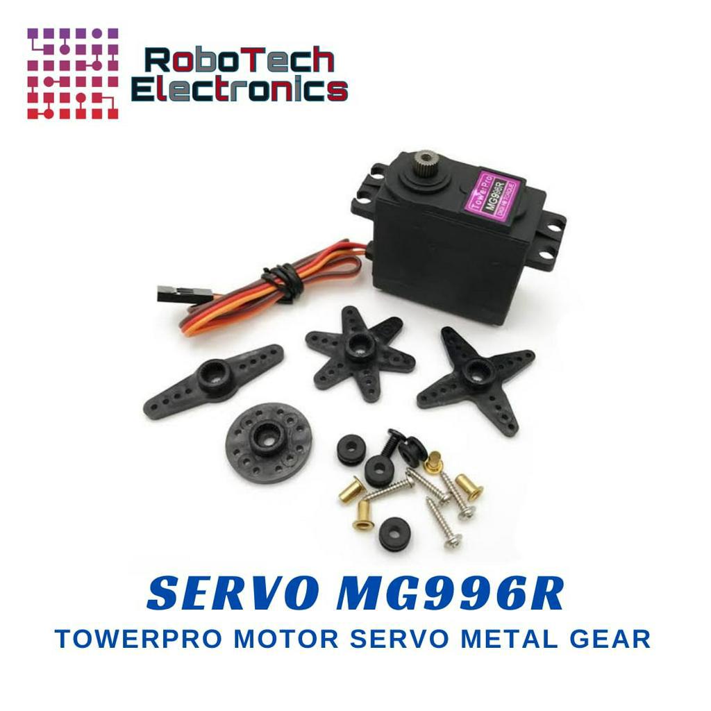 Jual MOTOR SERVO TOWER PRO MG996R METAL GEAR 360 DEGREE Shopee Indonesia