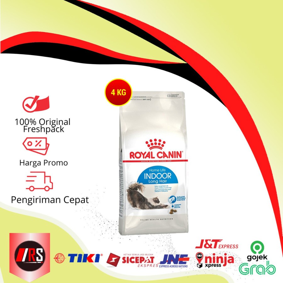 Jual Makanan Kucing RC Food Royal Canin Indoor Cat Long Hair 4 Kg