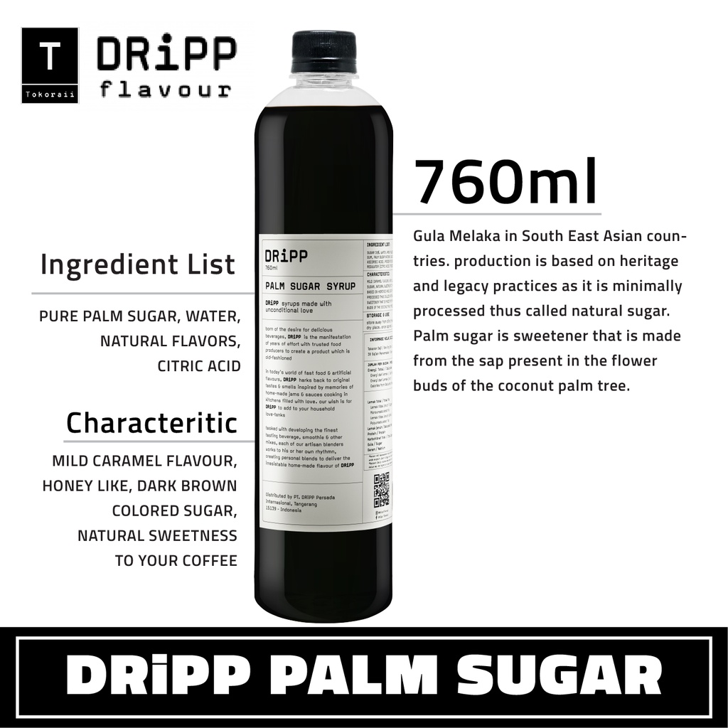 Jual Dripp Sirup / Syrup Palm Sugar Syrup 760 ml ( Sirup gula aren