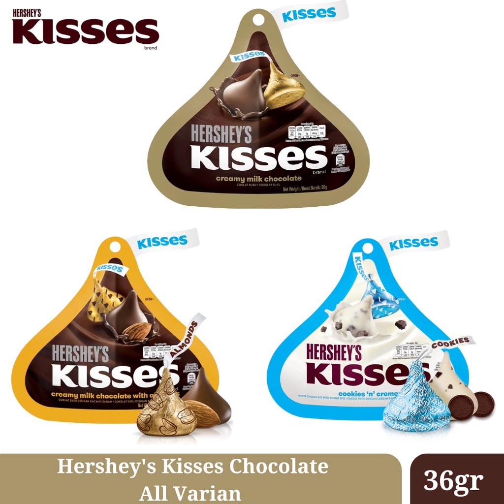 Jual Hershey's Kisses Chocolate All Varian 36gr Shopee Indonesia