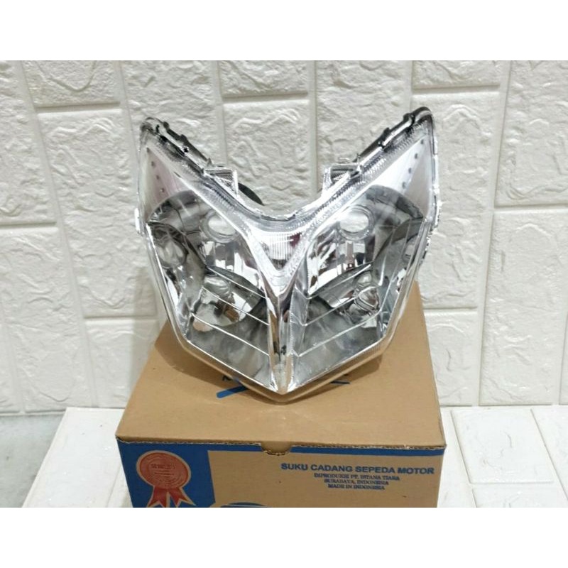 Jual lampu depan / reflektor depan / headlamp supra x 125 2007 2008 2009 2010 2011 2012 2013