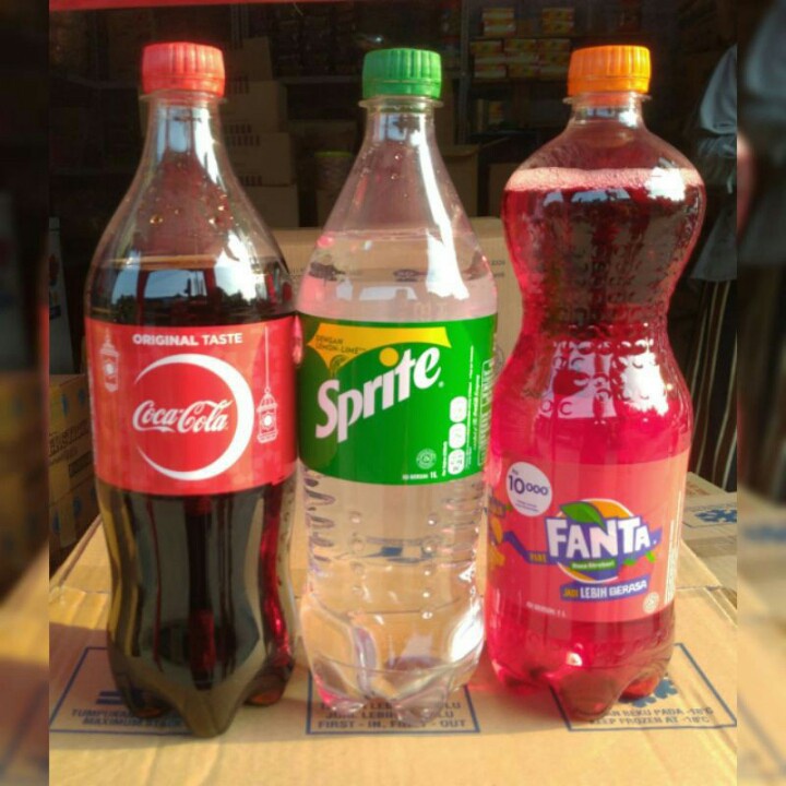 Jual Softdrink 1 liter FANTA COLA SPRITE 1 liter (harga 1 lusin