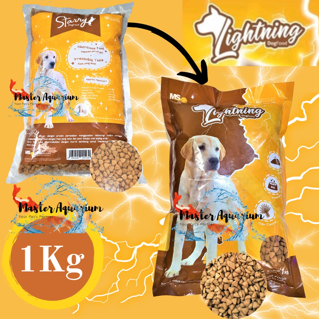 Jual LIGHTNING DOG 800 GR DOG FOOD Lamb Makanan Anjing Dewasa Kering