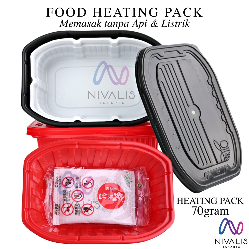 Jual SELF HEATING PACK 70GRAM PEMANAS MAKANAN TANPA API FLAMELESS