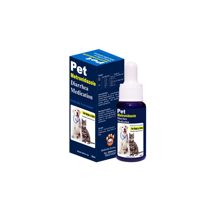 Jual PET Metronidazole Diarrhea Medication Obat Diare Anjing Kucing