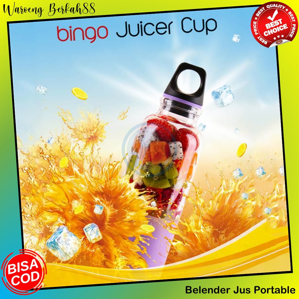 Jual Blender Jus Buah Portable Botol Minum Bingo Juicer Praktis Ringan