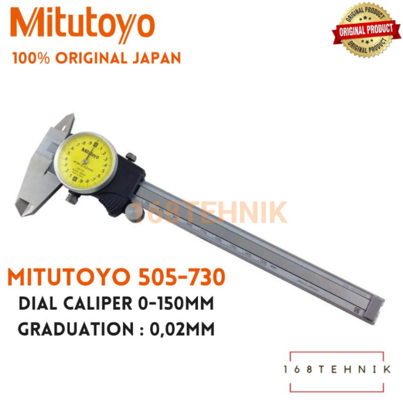 Jual MITUTOYO 505730 SIGMAT JARUM / DIAL CALIPER 6inch 150mm JANGKA