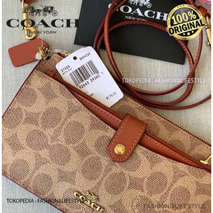 Jual COACH NOA POP UP MESSENGER BAG CROSSBODY IN SIGNATURE 100