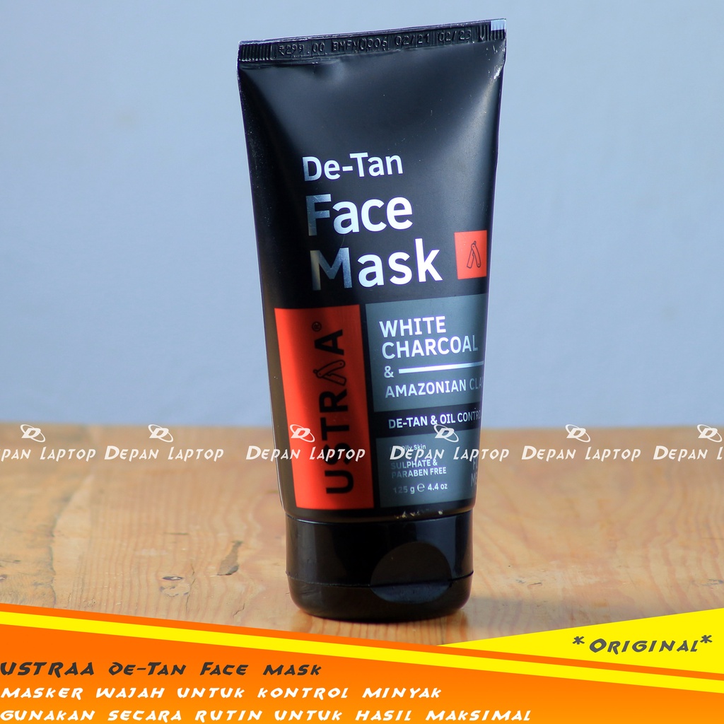 Jual ORIGINAL Masker Wajah Pria Ustraa De Tan Face Mask Oily Skin by Gamal Men Shopee Indonesia