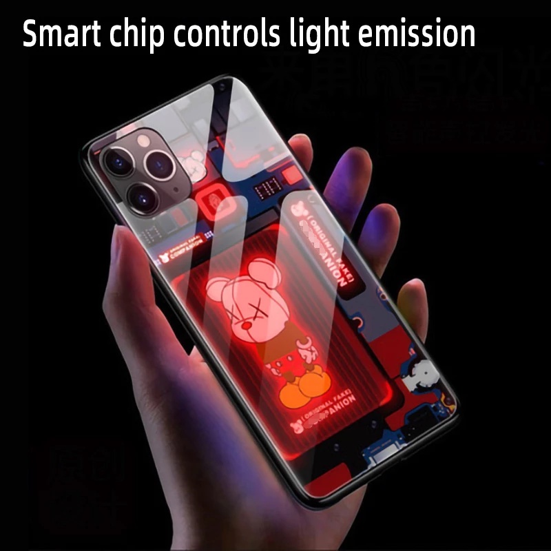 Jual Call Light Up Mobile Phone Case For IPhone 15 14 13 12 11 Pro XS