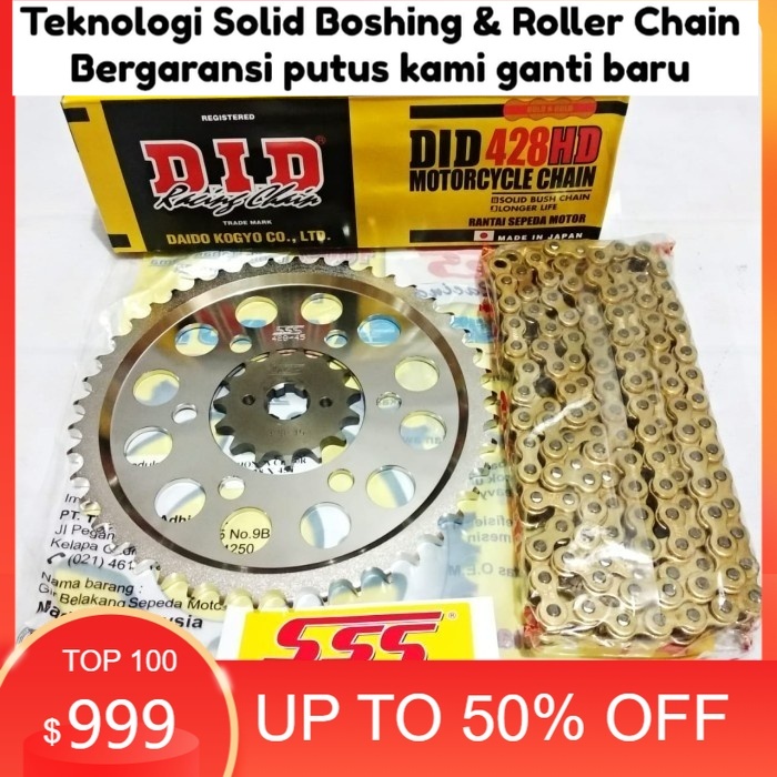 Jual Gear Set CBR 2019 / CB150R (Baut 6) + Rantai DID HD Gold Shopee