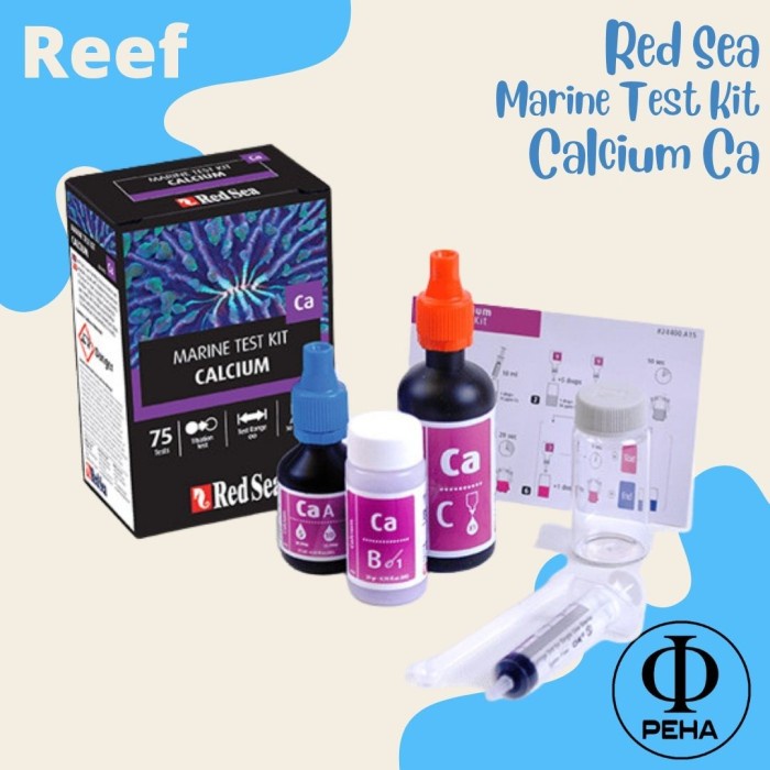 Jual Red Sea Calcium Marine Test Kit Teskit Calcium Redsea CA Tes Air
